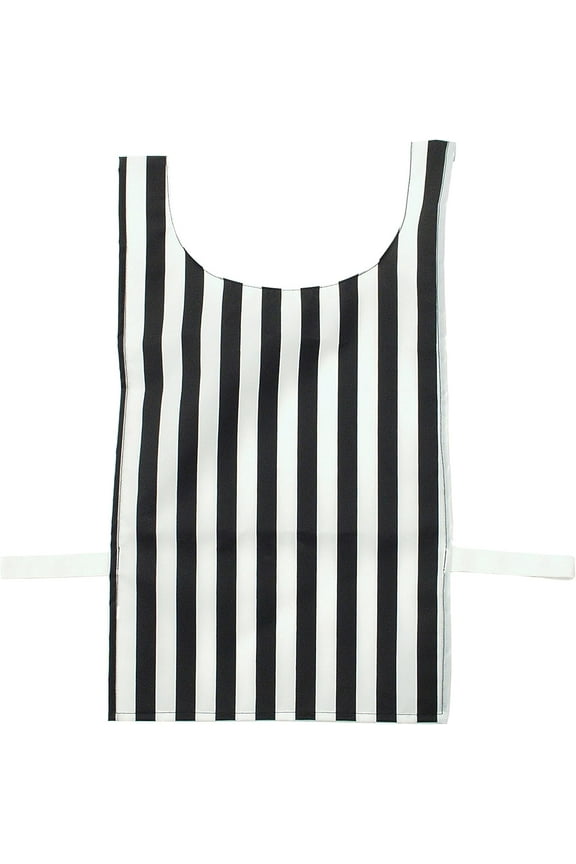 Referee Pinnie, Black/White, Adult
