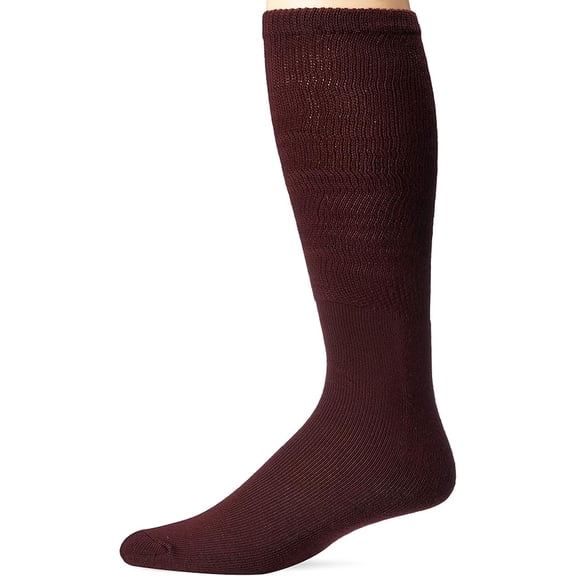 Champion Sports Rhino® All Sport Socks - Machine Washable Sport Sock - for Baseball, Football, Soccer - Cushioned Tube Sock - Stay-in-Place Fit - Size: Small (6.5-8.5) - Maroon