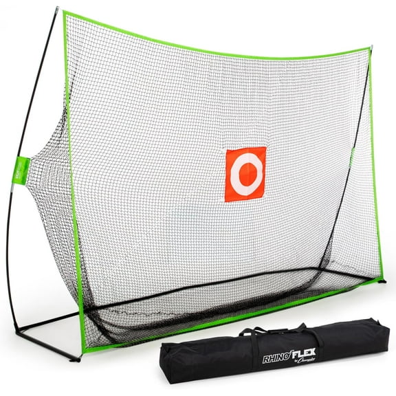 Champion Sports Rhino Flex Golf Net - 10' x 7' Practice Net with Target for Enhanced Precision