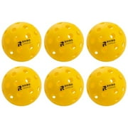 Champion Sports Rhino Official Size, OUTDOOR Recreational Pickleballs | 6 Pack