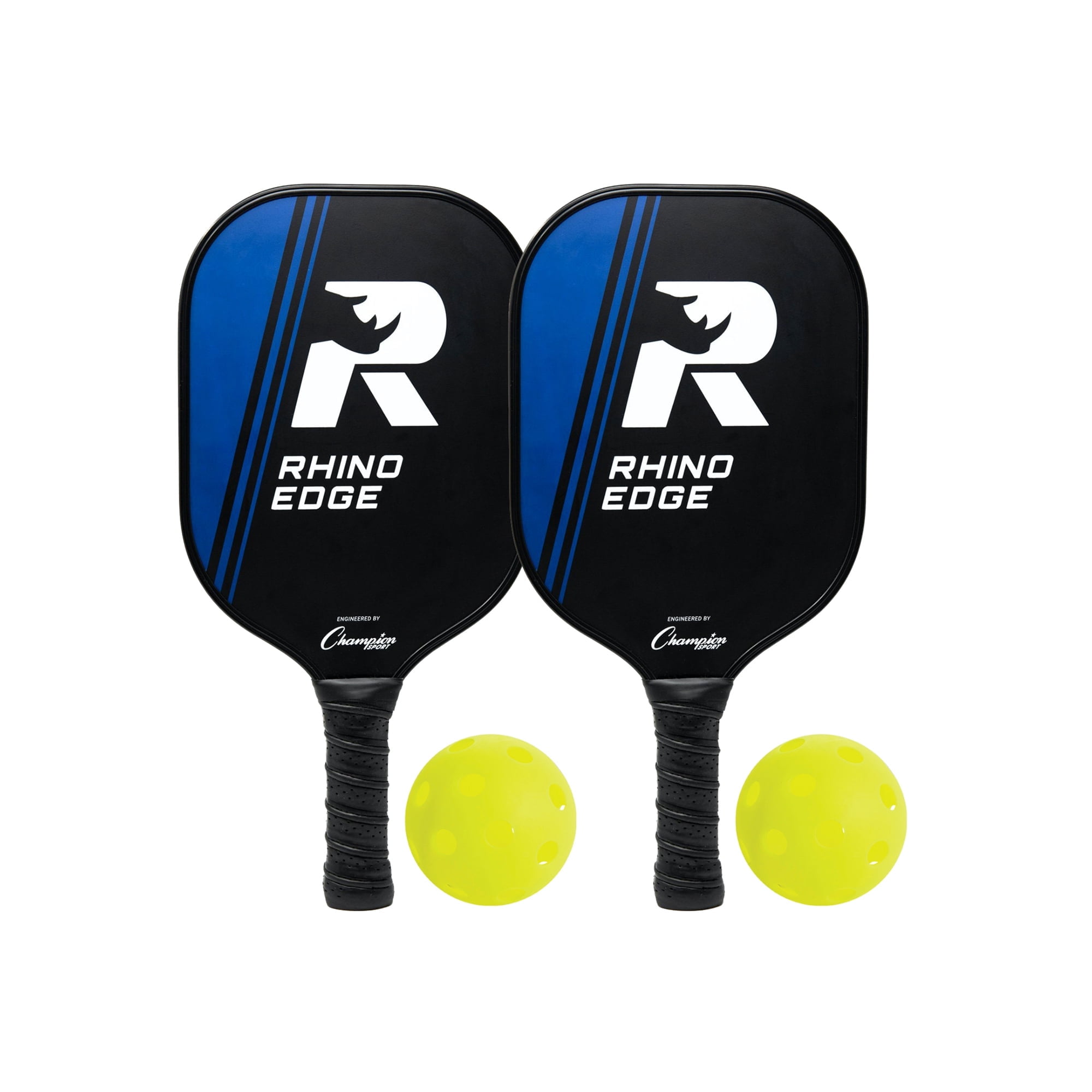 Champion Sports Wooden Pickleball Paddle Set: Rhino Edge Wood