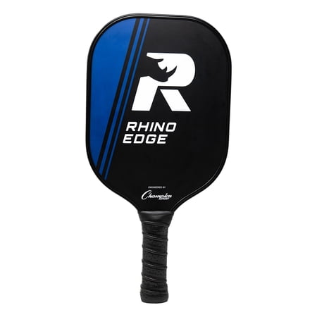 Champion Sports Wooden Pickleball Paddle: Rhino Edge Wood Pickleball Paddle - Indoor/Outdoor Pickle Ball Paddles - Red/Black Racket