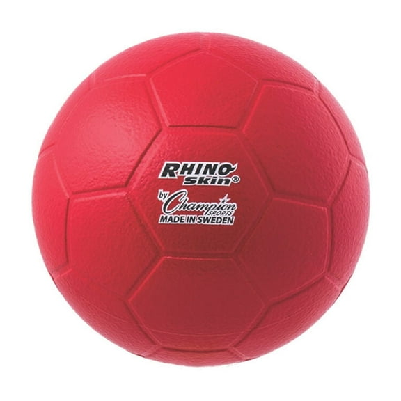 Champion Sports Rhino Skin Molded Foam Size 4 Soccer Ball, Red
