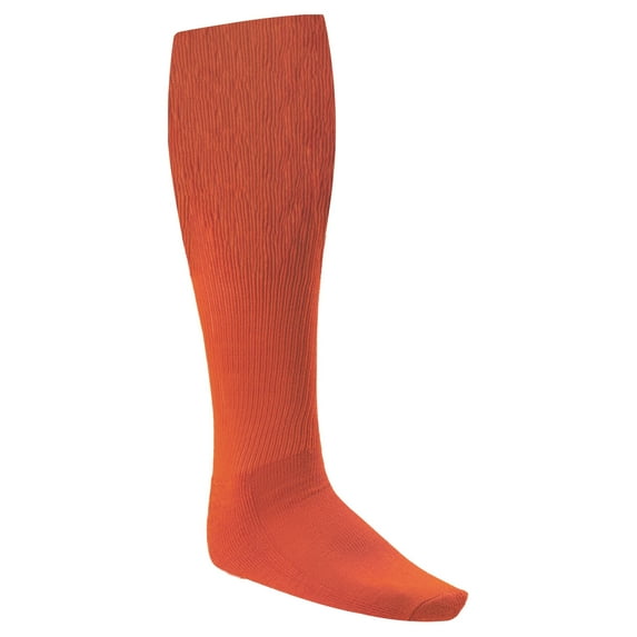 Champion Sports Rhino® All Sport Socks - Machine Washable Sport Sock - for Baseball, Football, Soccer - Cushioned Tube Sock - Stay-in-Place Fit - Size L/10-13 - Orange