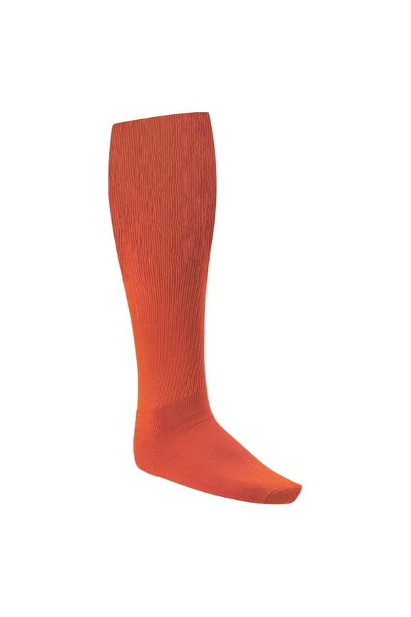 Rhino® All Sport Socks - Machine Washable Sport Sock - for Baseball, Football, Soccer - Cushioned Tube Sock - Stay-in-Place Fit - Size L/10-13 - Orange