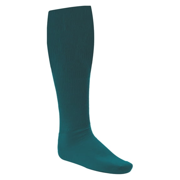 Champion Sports Rhino® All Sport Socks - Machine Washable Sport Sock - for Baseball, Football, Soccer - Cushioned Tube Sock - Stay-in-Place Fit - Size L/10-13 - Teal