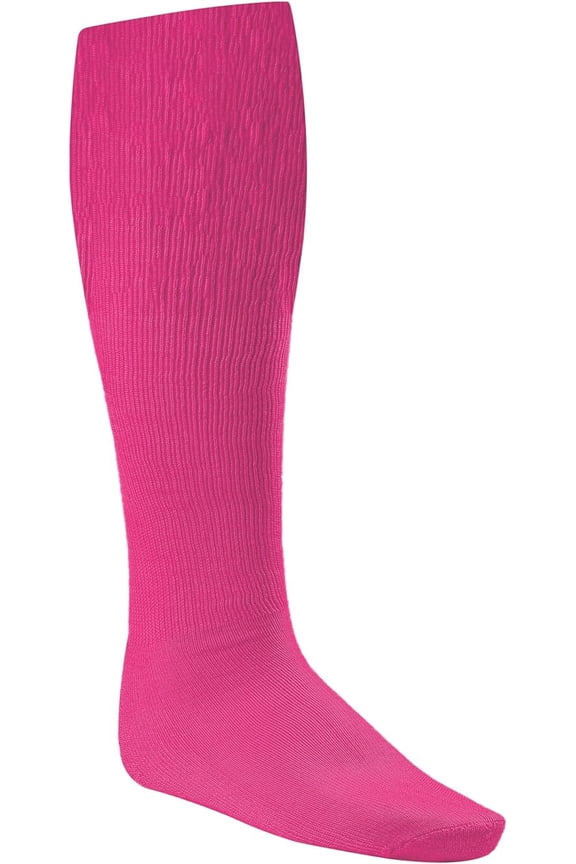 Rhino® All Sport Socks - Machine Washable Sport Sock - for Baseball, Football, Soccer - Cushioned Tube Sock - Stay-in-Place Fit - Size: Medium (8.5-10) - Neon Pink