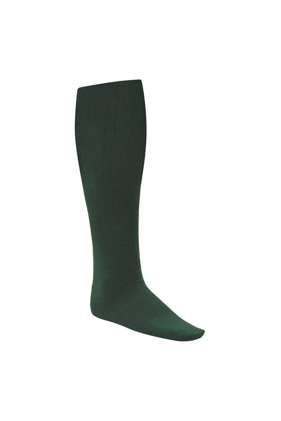 Rhino® All Sport Socks - Machine Washable Sport Sock - for Baseball, Football, Soccer - Cushioned Tube Sock - Stay-in-Place Fit - Size S/6.5-8.5 - Dark Green