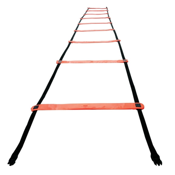 Champion Sports Rubber Agility Ladder, Bright Red, 13 Feet