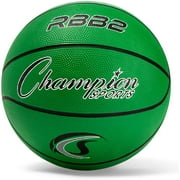 Champion Sports Rubber Junior Basketball, Heavy Duty - Pro-Style Basketballs, Premium Basketball Equipment, Indoor Outdo