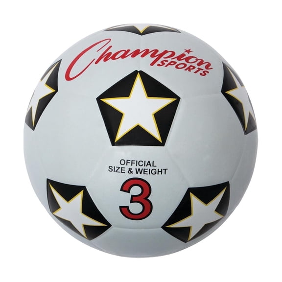Champion Sports Rubber Cover Soccer Ball - Size 3
