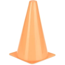 Champion Sports High Visibility Plastic Cone for Athletics and Social Distancing, Flouroscent Orange, 9 Inch