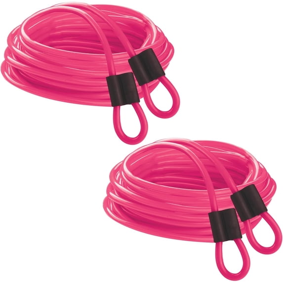 Champion Sports Double Dutch Licorice Speed Jump Ropes (Set of 2) - Pink, 16ft
