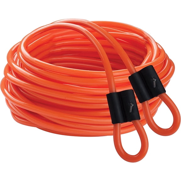 Champion Sports DD Series Double Dutch Licorice Jump Ropes - Orange, 30-Feet (Set)