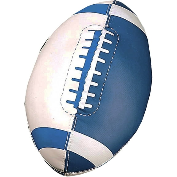 Champion Sports Soft Foam Mini Football, Blue/White, 8"