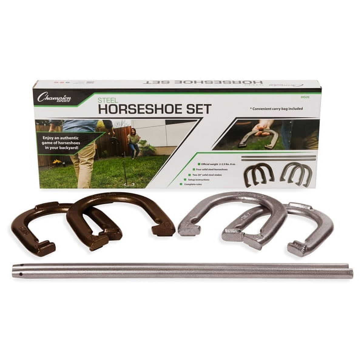 Steel Horseshoes Set for Horses, Crafts, Decorations and Backyard