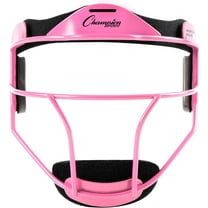 Champion Sports Steel Softball Face Mask - Classic Fielders Masks for Adults - Durable Head Guards - Premium Sports Accessories for Indoors and Outdoors - Pink