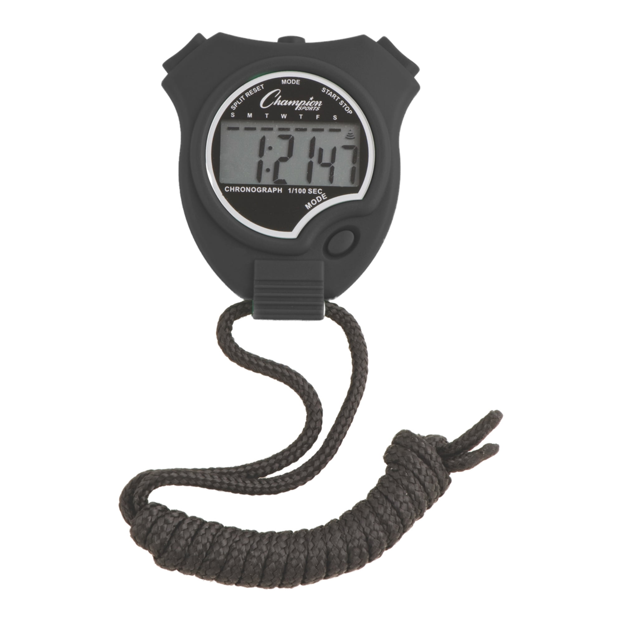 Champion Sports Black Stop Watch