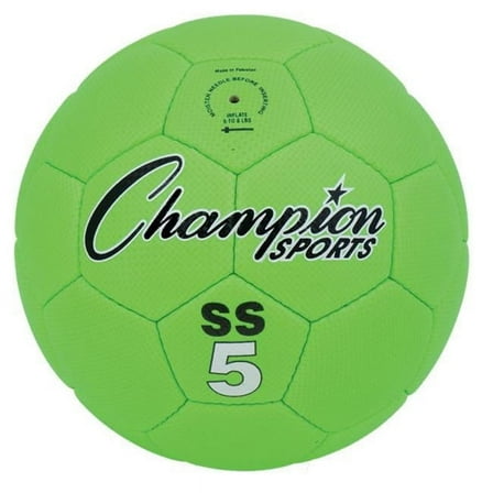 Champion Sports  Super Soft Soccer Ball, Fluorescent Green - Size 5
