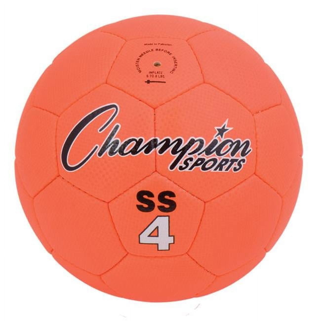 Champion Sports  Super Soft Soccer Ball, Fluorescent Orange - Size 4