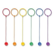 Champion Sports Active Play, Cardio Play Skip Ball, Swing Ball Set, 5.5‑Inch Ankle Ring, 18‑Inch Cord, Pack of 6