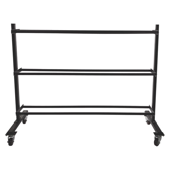 Champion Sports Three Tier Medicine Ball Storage Rack with Swivel Caster Wheels