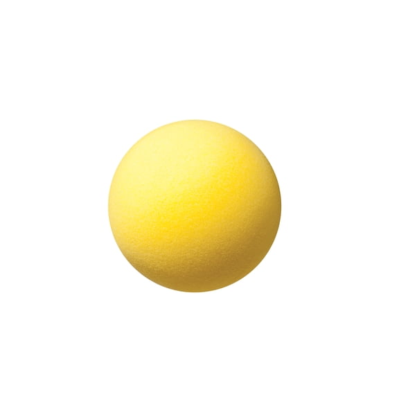 Champion Sports Uncoated Regular Density Foam Ball – 6 Inch, Yellow