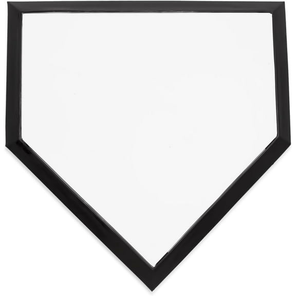 Champion Sports Universal Homeplate – Molded Rubber, Metal Bottom Home Plate with Ground Anchor and Spikes
