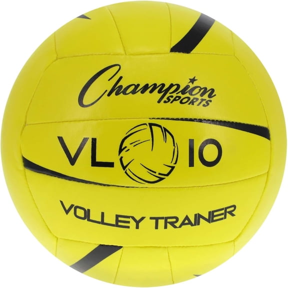 Champion Sports Training Volleyball, Size 7, Indoor and Outdoor, with Soft, Hand-Sewn Nylon Panels – Small, Lightweight Volleyball for Practicing, Recreation, Premium Volleyball Equipment and Gear
