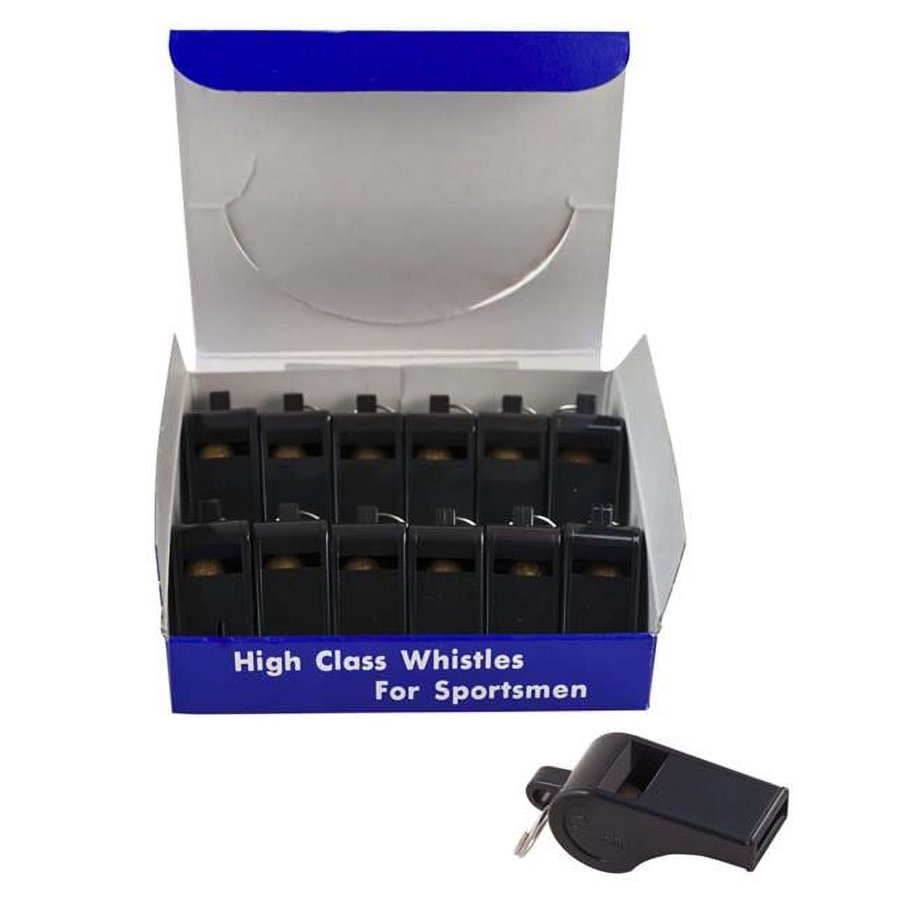 Champion Sports  Whistle Medium Weight Plastic - 12 Per Pack - Pack of 3