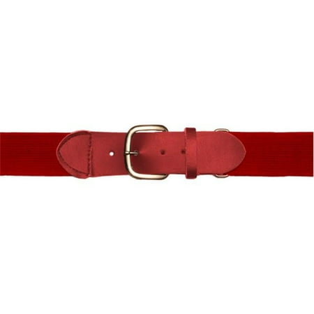 Champion Sports Youth Baseball & Softball Uniform Belt, Scarlet