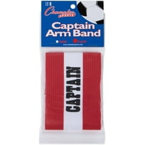 Champion Sports Youth Captain’s Arm Band,Red-Unisex Woven Elastic Nylon Captain Arm Bandsfor Soccer,Football,Basketballand More-Premium Team Sports Accessoriesfor Kids Medium