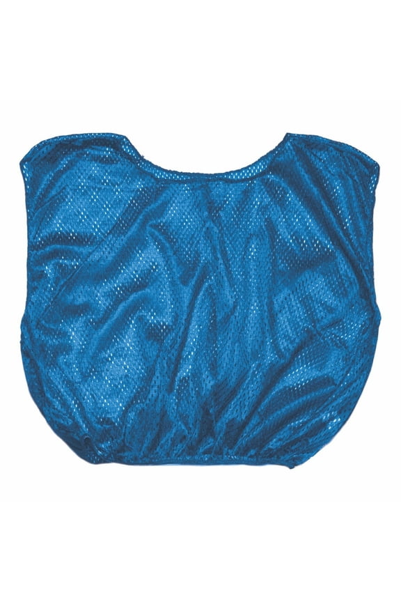 Mesh Practice Scrimmage Vest Regular and Numbered (Youth and Adult) - Pack of 12, Royal Blue, Youth Regular