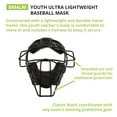 thumbnail image 1 of Champion Sports Lightweight Youth Catchers Mask - Full Face Protection - Comfortable Fit - Metal Frame - Helmet Harness - Ideal Catchers Mask for Young Catchers, Black, 1 of 6