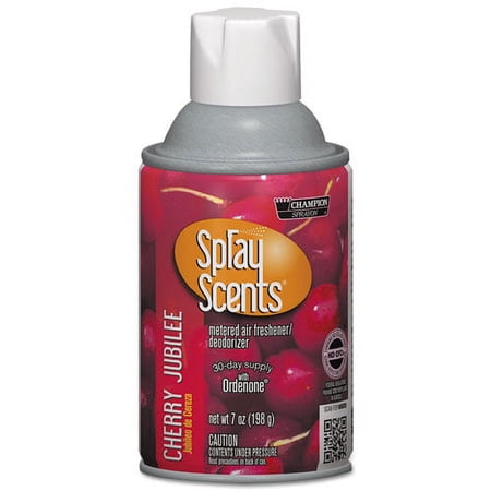 Champion Sprayon SPRAYScents Metered Air Freshener Refill, Cherry Jubilee, 7 oz Aerosol Spray, 12/Carton | Bundle of 5 Cartons