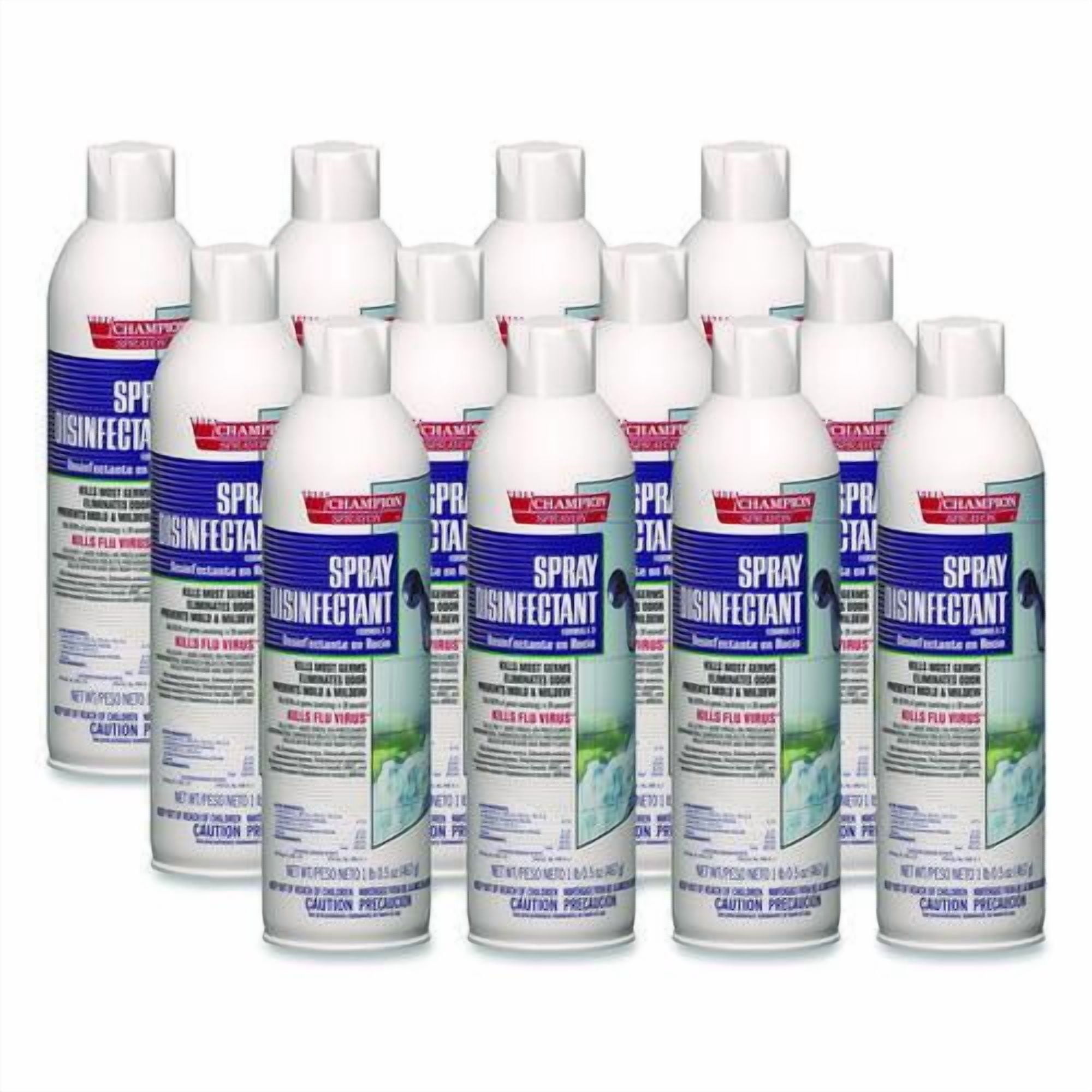 Champion Sprayon Spray Disinfectant, 16.5 Oz Aerosol Spray, 12/carton ...