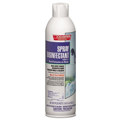 Champion Sprayon Spray Disinfectant, 16.5 oz Aerosol Spray, 12/Carton Champion Sprayon Spray Disinfectant, 16.5 oz Aerosol Spray, 12/Carton