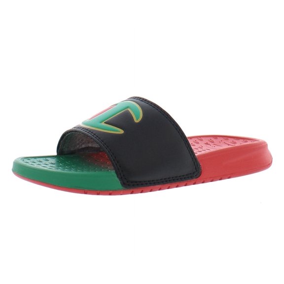 Champion Super Slide Split Boys Shoes Size 7, Color: Red/Green/Black