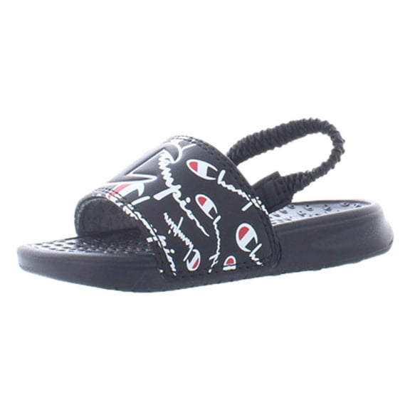 Champion Super Slide Warped Baby Boys Shoes Size 5, Color: Black