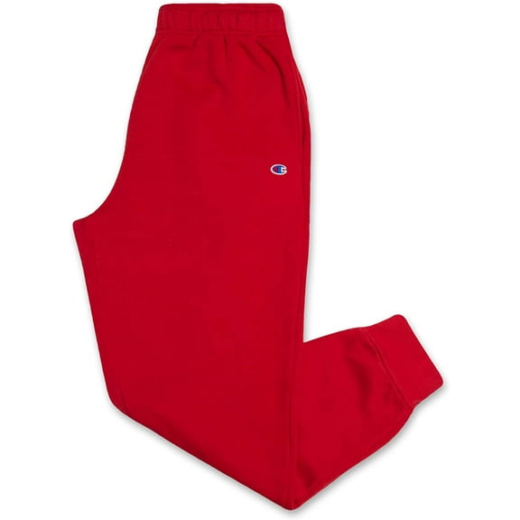 Champion Sweatpants Men Big and Tall Powerblend Workout Lounge Joggers Red