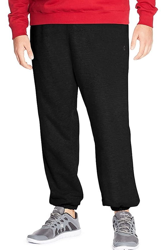 Sweatpants Mens Big and Tall Heavyweight Fleece Joggers Black