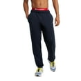 thumbnail image 1 of Champion Sweatpants, Powerblend, Fleece, Comfortable Relaxed-Bottom Pants for Men (Reg. or Big, Navy C Patch Logo, XX-Large Tall, 1 of 6