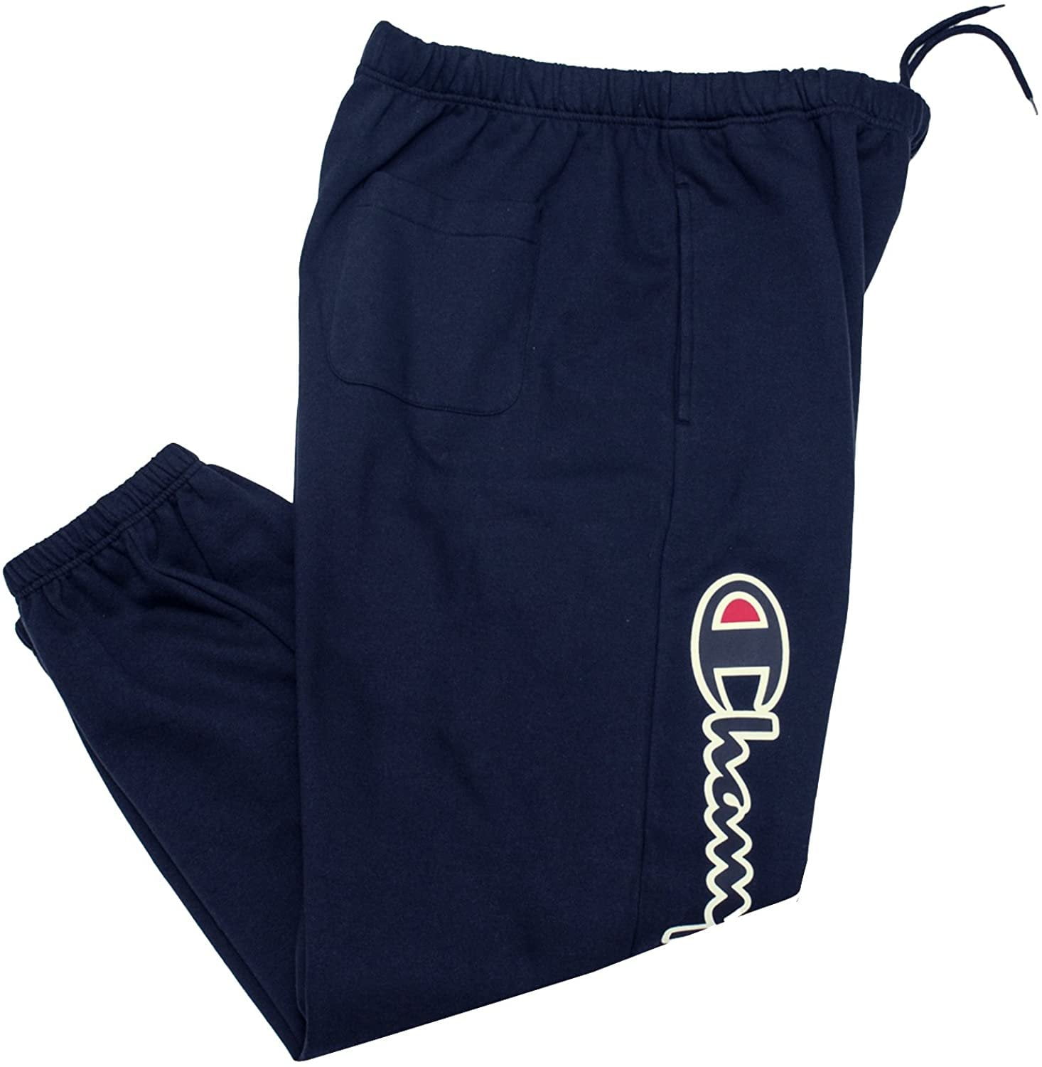 Champion Sweatpants for Men Big and Tall Cotton Fleece Jogger Sweatpants Navy Walmart Business Supplies