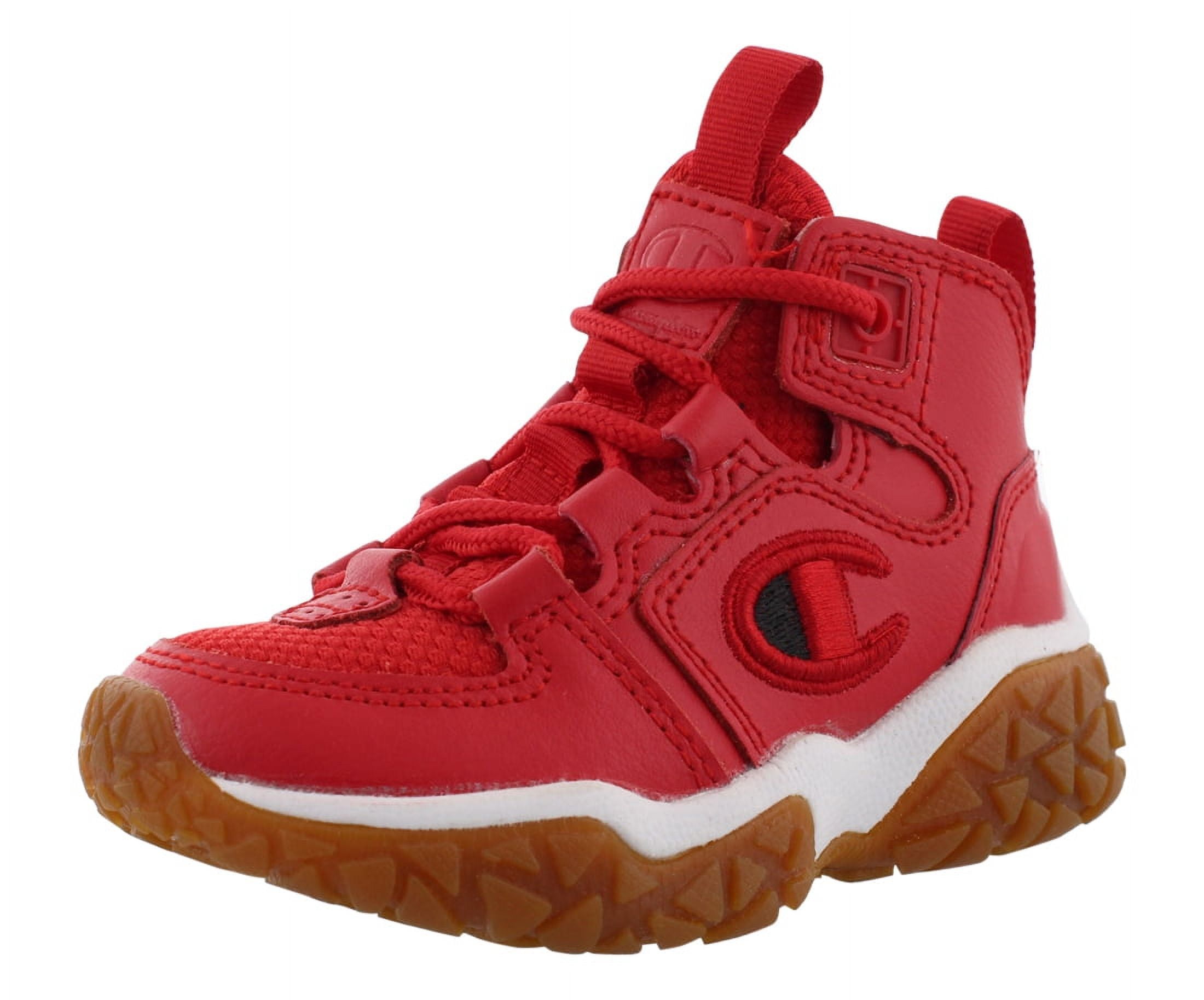 Red champion shoes kids sale