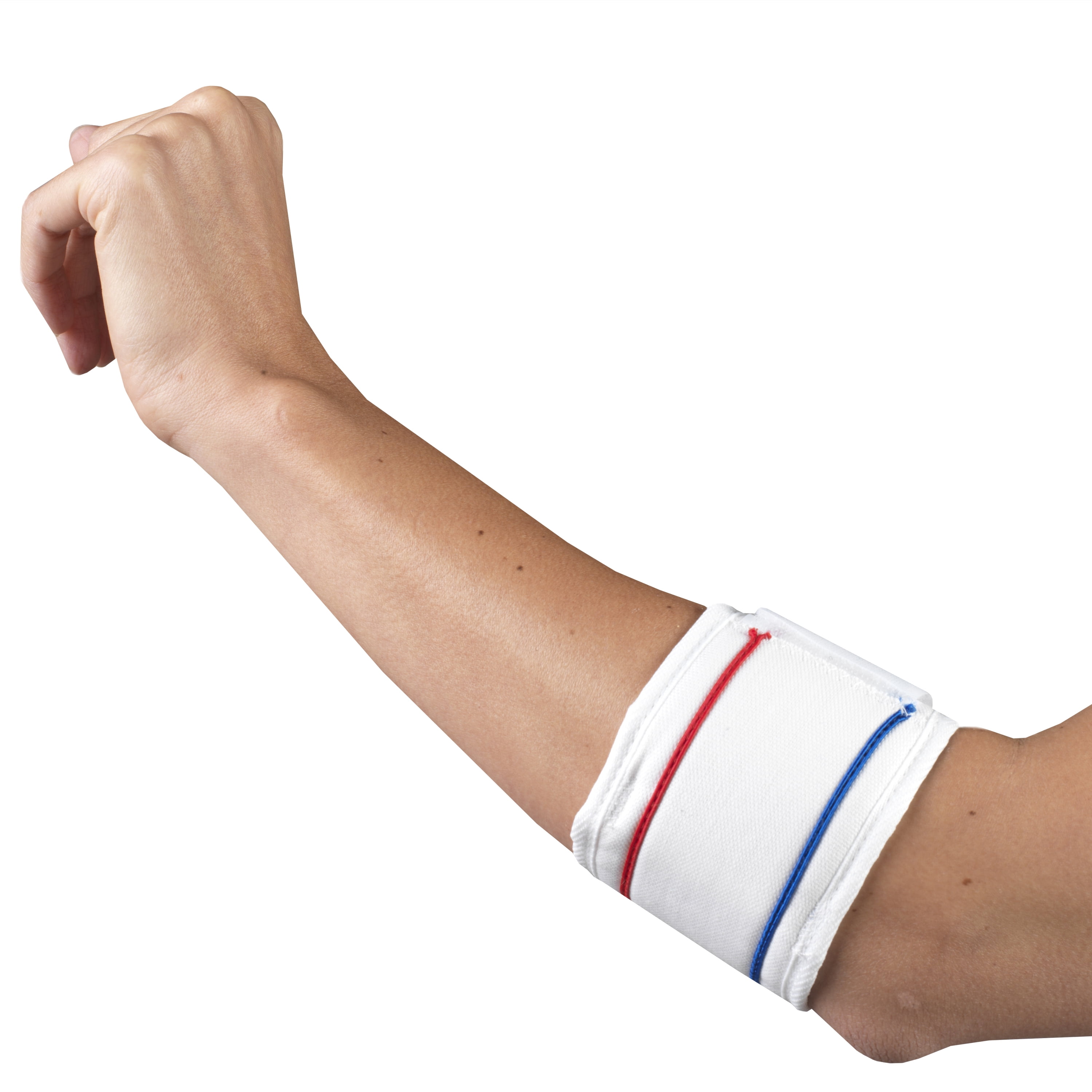 Champion Tennis Elbow Strap, Elbow Brace for Women and Men, Arm Support,  White 