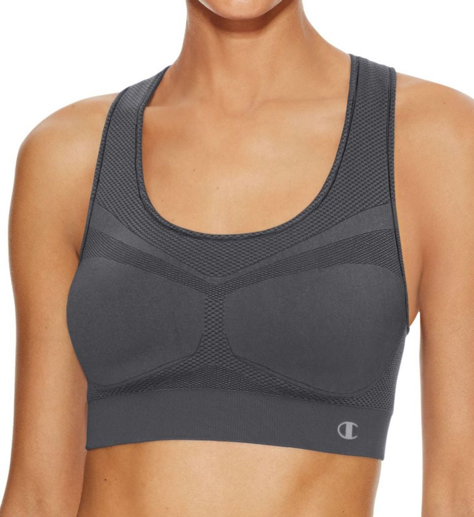  Champion, Infinity Racerback, Moderate Support, Seamless Sports  Bra for Women, Asphalt, X-Small : Clothing, Shoes & Jewelry