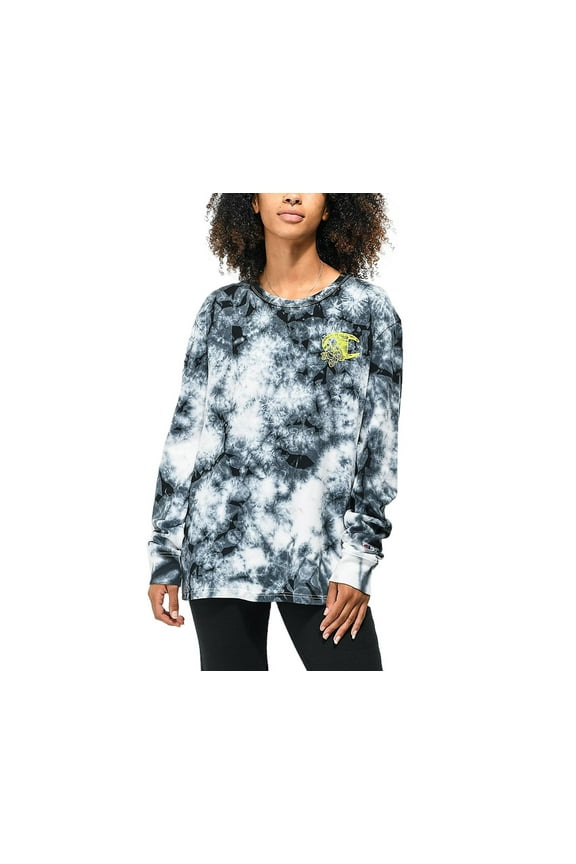 Tie Dye Ls Girls Active Shirts & Tees Size S, Color: Galaxy Dye White