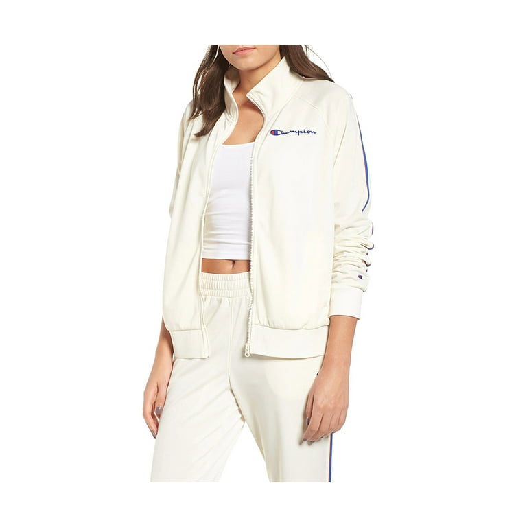Champion jacket womens white clearance