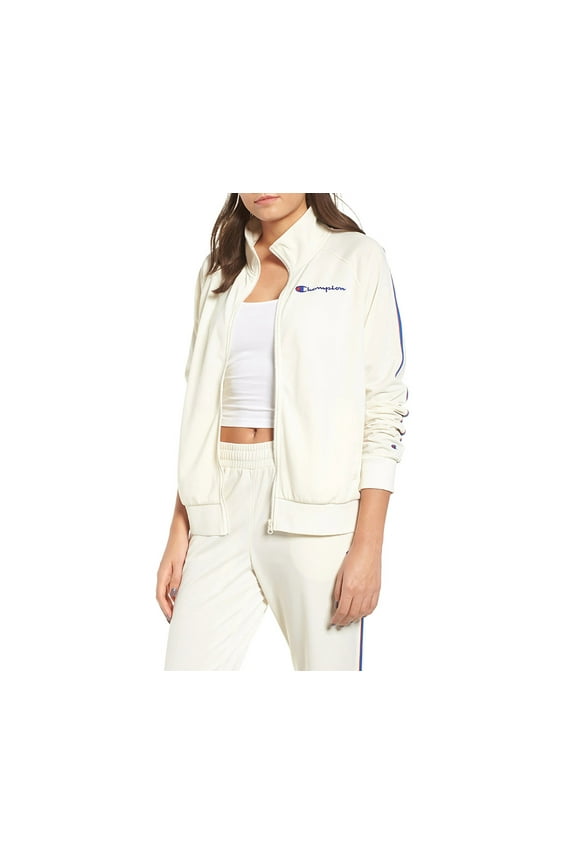 Track Jacket Girls Jackets Size S, Color: Chalk White