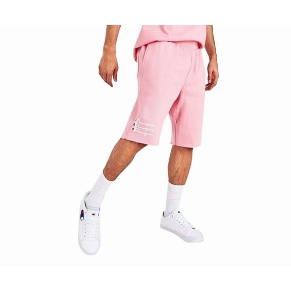 Champion Trr Script Mens Active Shorts Size L, Color: Pink/White